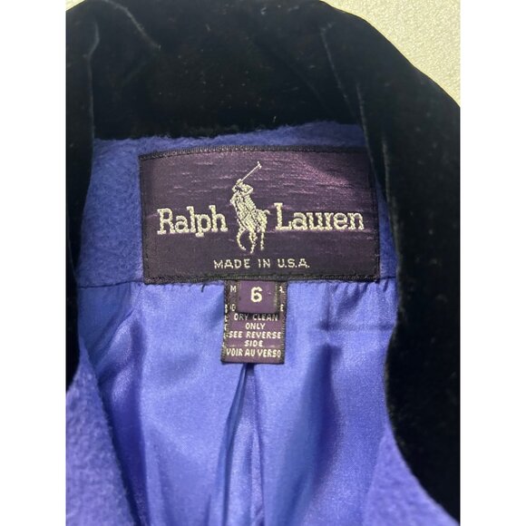 Vintage Ralph Lauren Purple Label Cashmere Double-Breasted Coat 1970s size 6 - Picture 5 of 6